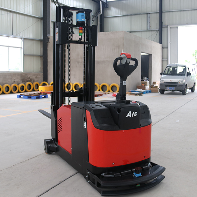 agv forklift working scene